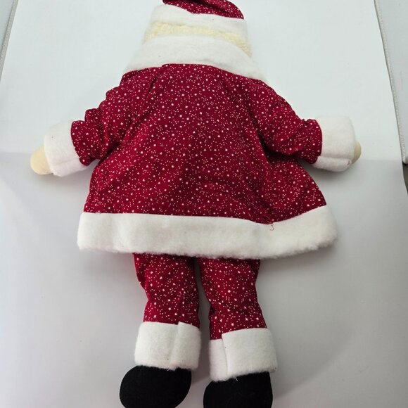 Vintage Handmade Santa Doll Plush Shelf Sitter Stuffed 22 Inches - Picture 8 of 15
